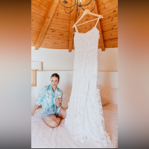 MARCHESA NOTTE Alesia Floral-appliquéd Embroidered Tulle Dress - Picture 7 of 9